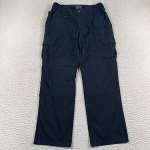 5.11 Tactical Taclite Pro Pants Women 10 Cargo Straight Leg Ripstop Utility Blue